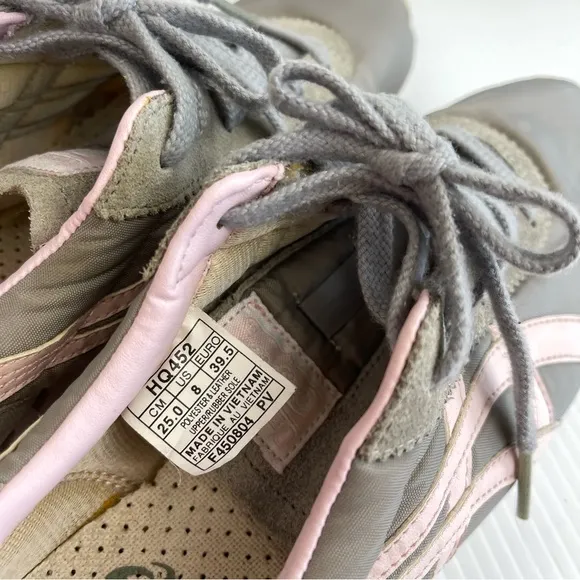 Vintage Onitsuka Tiger by Asics Nylon Suede Pink Grey Athletic Sneakers