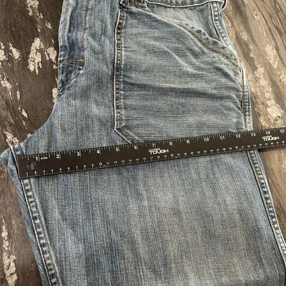 Vintage Ralph Lauren Mens Jeans 38x30 100% Cotton Ayton Carpenter Blue Relaxed