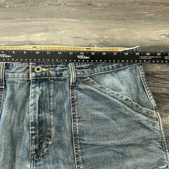 Vintage Ralph Lauren Mens Jeans 38x30 100% Cotton Ayton Carpenter Blue Relaxed