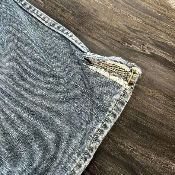 Vintage Ralph Lauren Mens Jeans 38x30 100% Cotton Ayton Carpenter Blue Relaxed