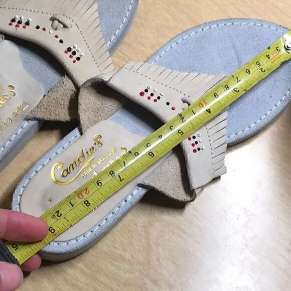 Vintage Candie’s by El Greco Moccasin Sandals Flip Flops