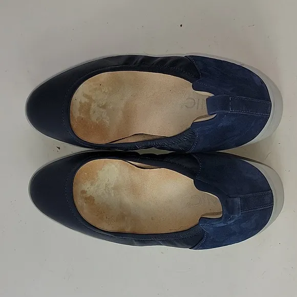 Vionic Jacey Wedge Slip-Ons Blue Navy Women's Shoes