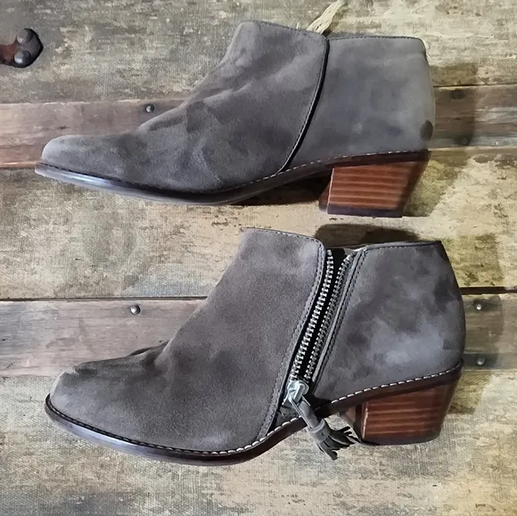 Vionic Joy Serena Weather Resistant Suede Chelsea Boots with Tassled Side Zipper
