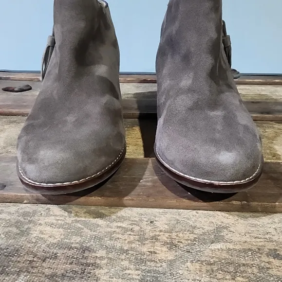 Vionic Joy Serena Weather Resistant Suede Chelsea Boots with Tassled Side Zipper