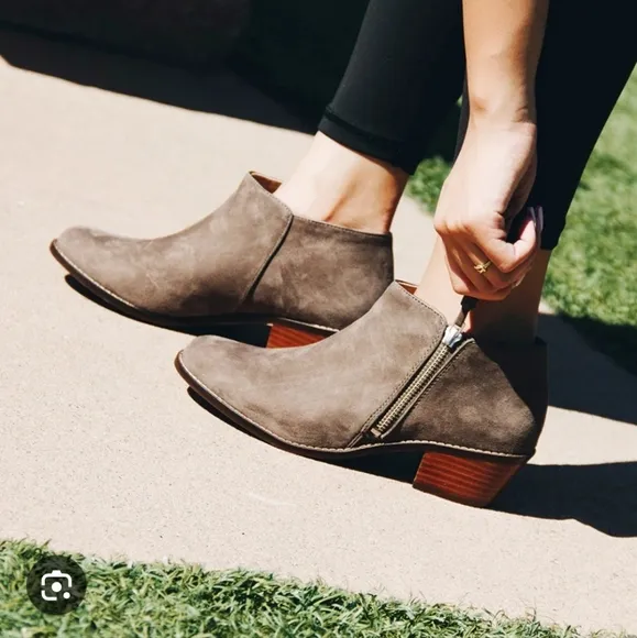 Vionic Joy Serena Weather Resistant Suede Chelsea Boots with Tassled Side Zipper