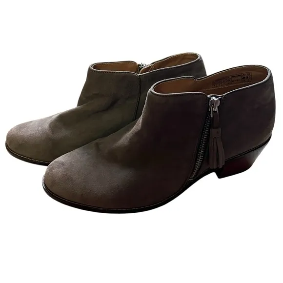 Vionic Serena Women’s Gray Leather Ankle Boots size 9