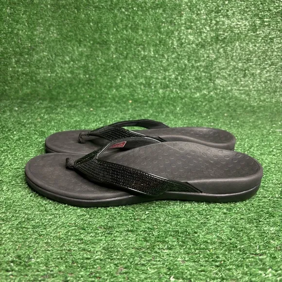 Vionic Tide Sandals Women's Size 11M Black Flip Flops - NEW