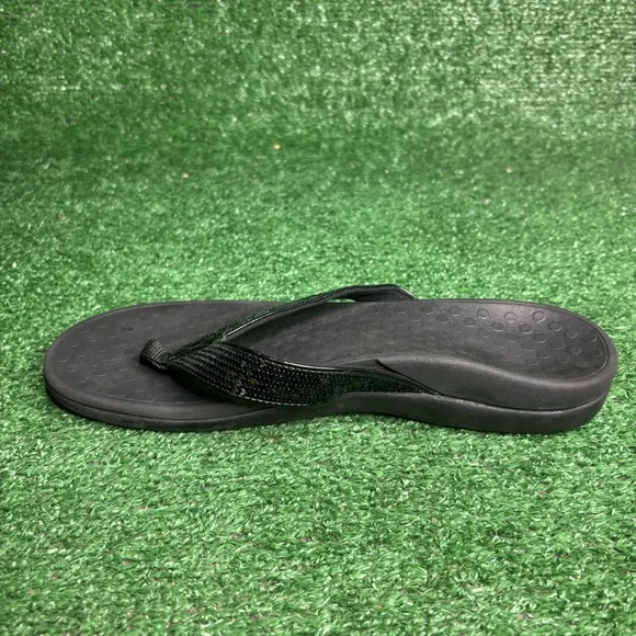 Vionic Tide Sandals Women's Size 11M Black Flip Flops - NEW