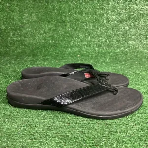 Vionic Tide Sandals Women's Size 11M Black Flip Flops - NEW