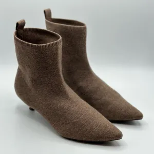 Vivaia Pointed-Toe Wool Ankle Heel Booties Size 42