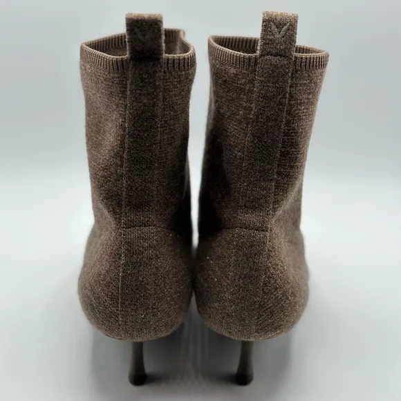 Vivaia Pointed-Toe Wool Ankle Heel Booties Size 42