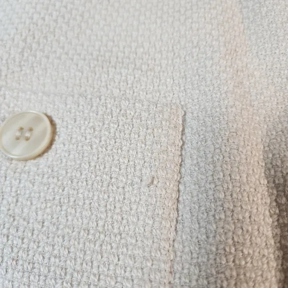 Vivienne Tam Textured Wool Beige Mini Skirt Size 8