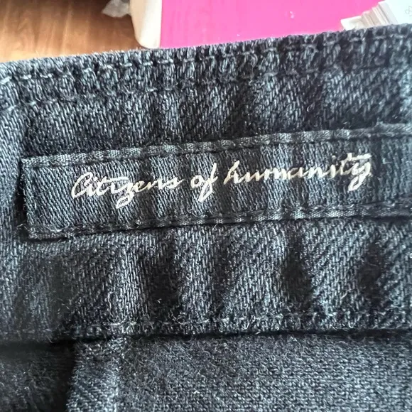 VTG 2003 Citizens 5 pocket black denim skirt sz 30