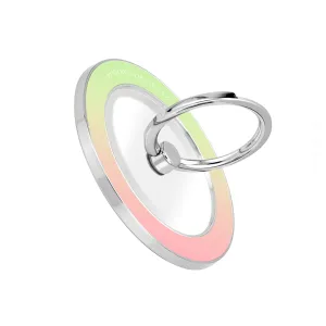 Watermelon Pastel - Silver MagSafe Phone Grip and Ring Holder Stand