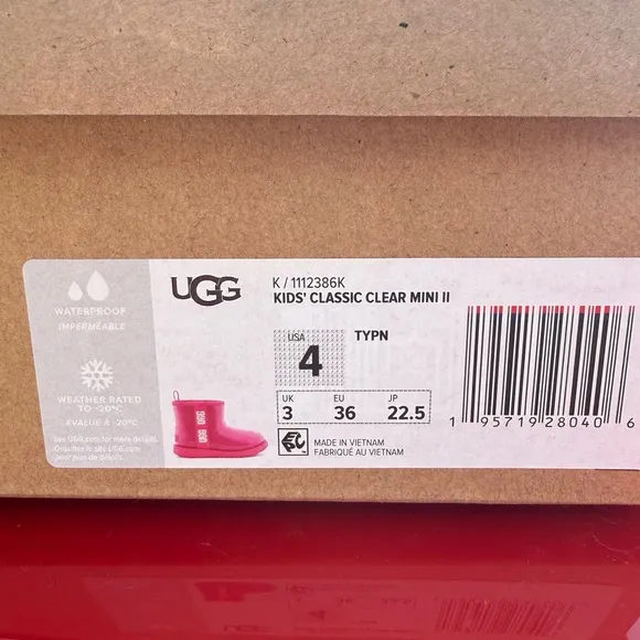 Waterproof UGG Kids Pink Boots