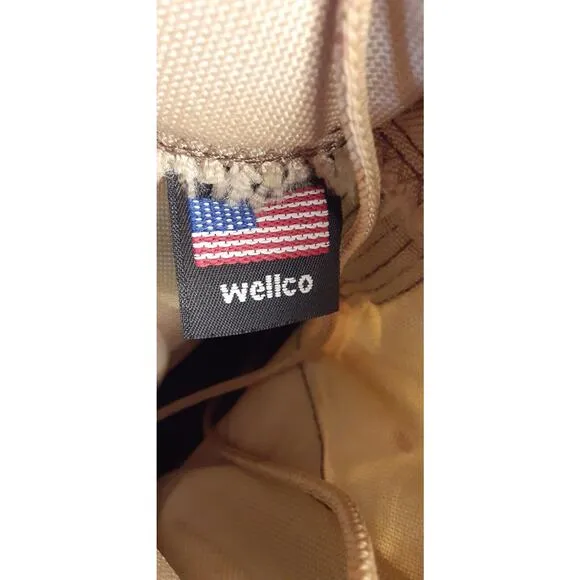 Wellco Desert Tan Military Hot Weather Combat Boots With Vibram Sole 5 1/2 XL