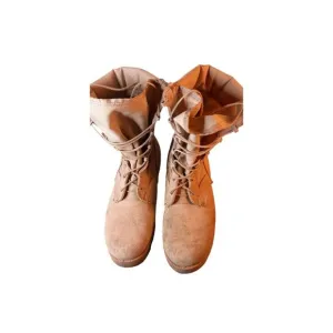 Wellco Desert Tan Military Hot Weather Combat Boots With Vibram Sole 5 1/2 XL