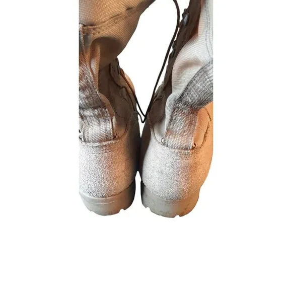 Wellco Desert Tan Military Hot Weather Combat Boots With Vibram Sole 5 1/2 XL