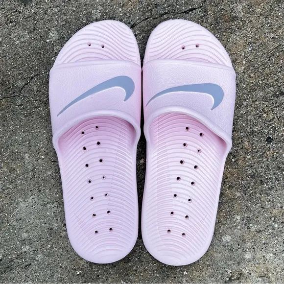 WMNS NIKE KAWA SHOWER SANDALSSWOOSH LIGHT BUBBLE GUM BABY PINKS WATER RUBBERS