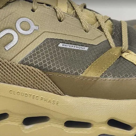 Women's 10.5 ON Cloudhorizon WP waterproof hiking shoes sneakers Safari / Olive