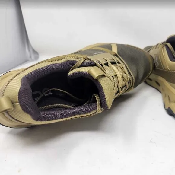 Women's 10.5 ON Cloudhorizon WP waterproof hiking shoes sneakers Safari / Olive