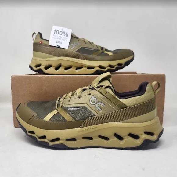 Women's 10.5 ON Cloudhorizon WP waterproof hiking shoes sneakers Safari / Olive