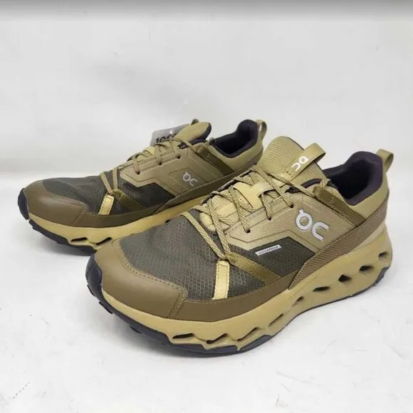 Women's 10.5 ON Cloudhorizon WP waterproof hiking shoes sneakers Safari / Olive