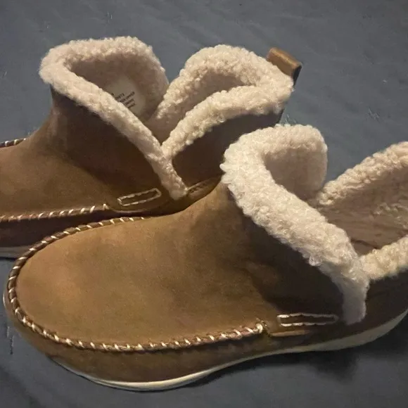 Women's Easy Spirit Bennet Comfort Tan Suede Ankle Boot 7W