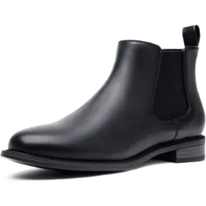 Women's Fall Flat Chelsea Boots Black Polyurethane Comfortable Short Ankle Boots