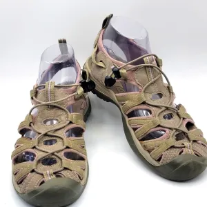 Women's Keen Whisper Tan and Pink Outdoor Sandals SIZE