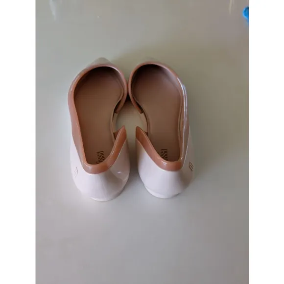 Women's Melissa Flats Size 8 Pink and Brown