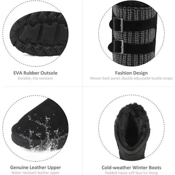 Women's Mid Calf Fashion Winter Snow Boots