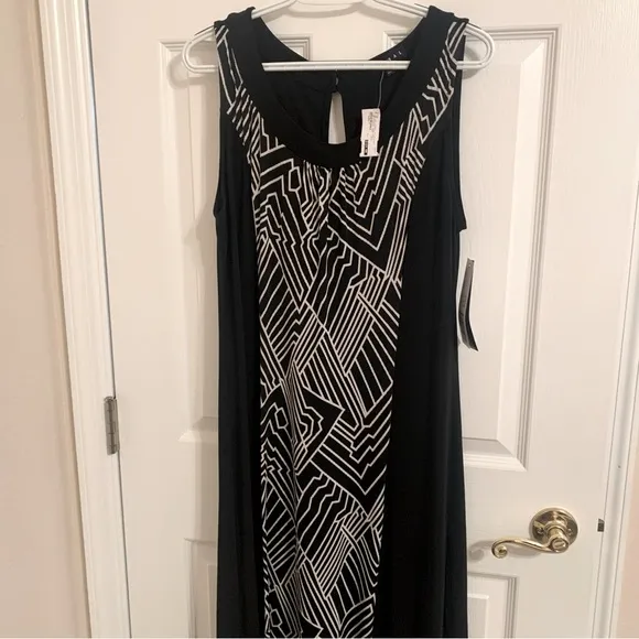 Women’s Tribal Geometric Design Maxi Dress