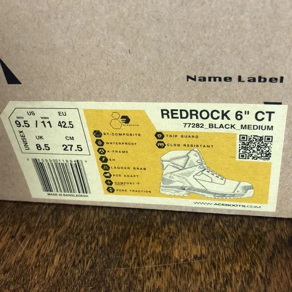 Work boots REDROCK  Shoes for crews Unisex
