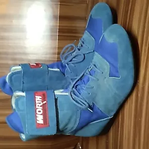 Worth Racing 🏎 moto blue leather 9 boots