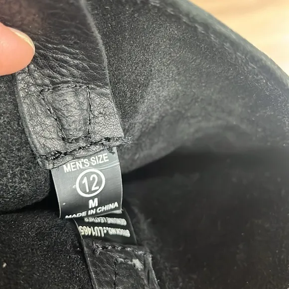 Xelement Black Leather Western Boots