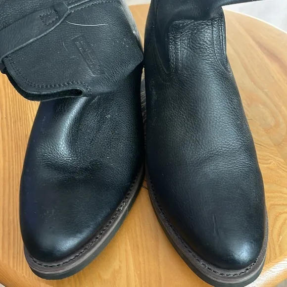 Xelement Black Leather Western Boots