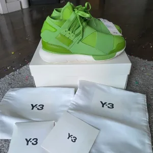 Y3 Qasa high green shoes 9-10