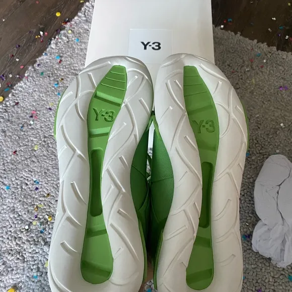 Y3 Qasa high green shoes 9-10