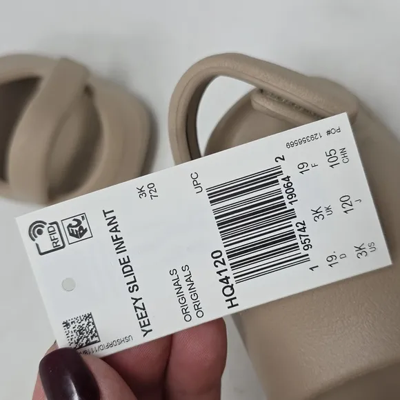 Yeezy Slide Infant Pure Tan Sandals Size 3K