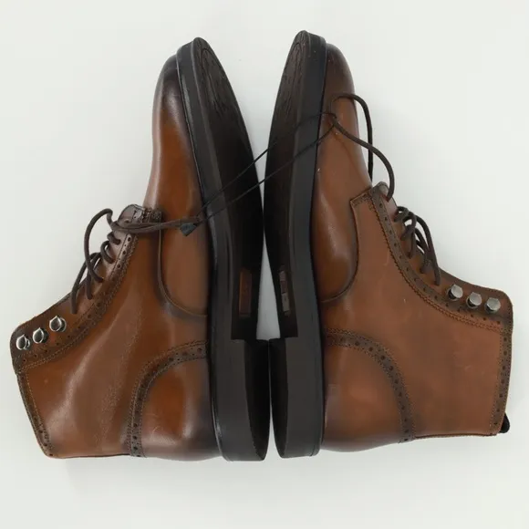 ZARA Brown Leather Ankle Boots