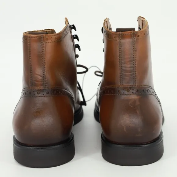ZARA Brown Leather Ankle Boots
