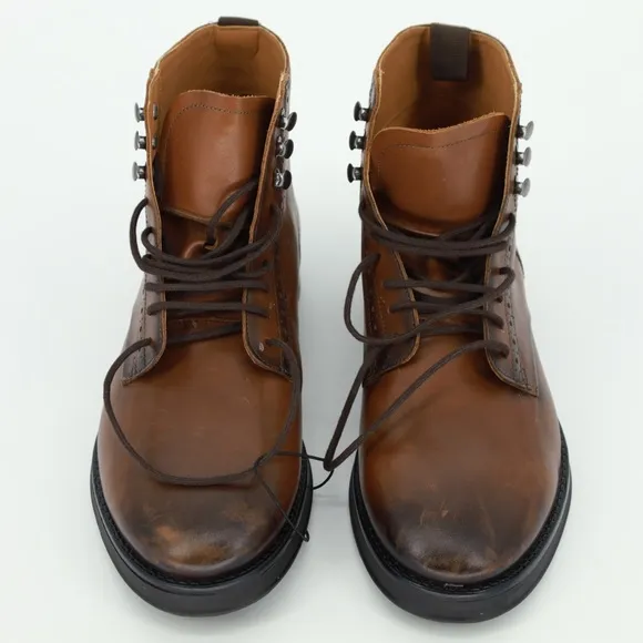 ZARA Brown Leather Ankle Boots