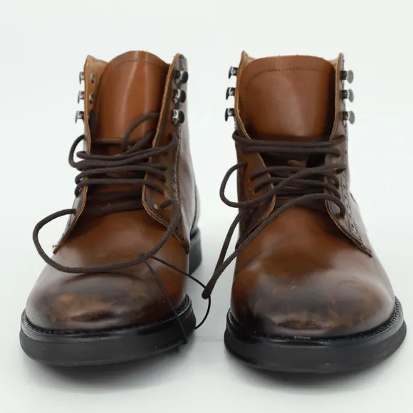 ZARA Brown Leather Ankle Boots