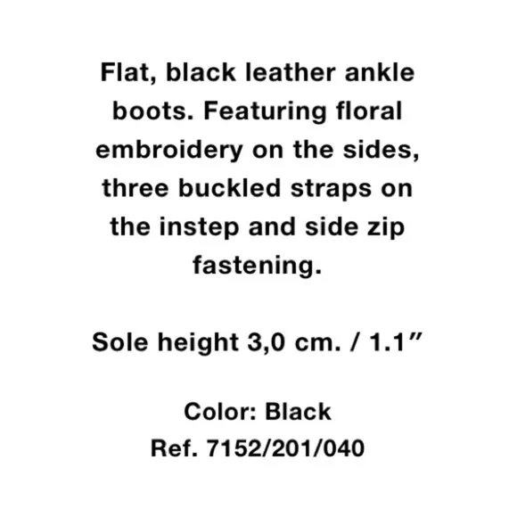 Zara Embroidered Floral Leather Boots