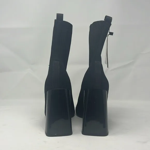 ZARA FABRIC HEELED ANKLE BOOTS SZ 9 EU 40