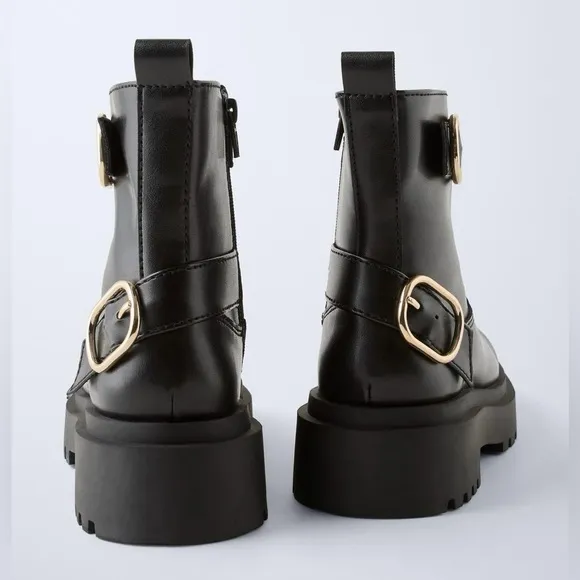 Zara Kids Buckle Ankle Boots
