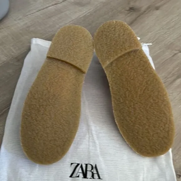 ZARA Kids | Pink | LEATHER PATCHWORK ANKLE BOOTS