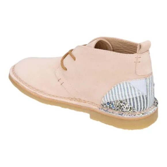 ZARA Kids | Pink | LEATHER PATCHWORK ANKLE BOOTS