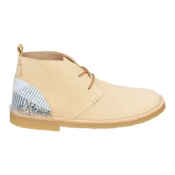 ZARA Kids | Sandy Brown | LEATHER PATCHWORK ANKLE BOOTS